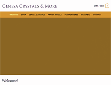 Tablet Screenshot of genesacrystals.com